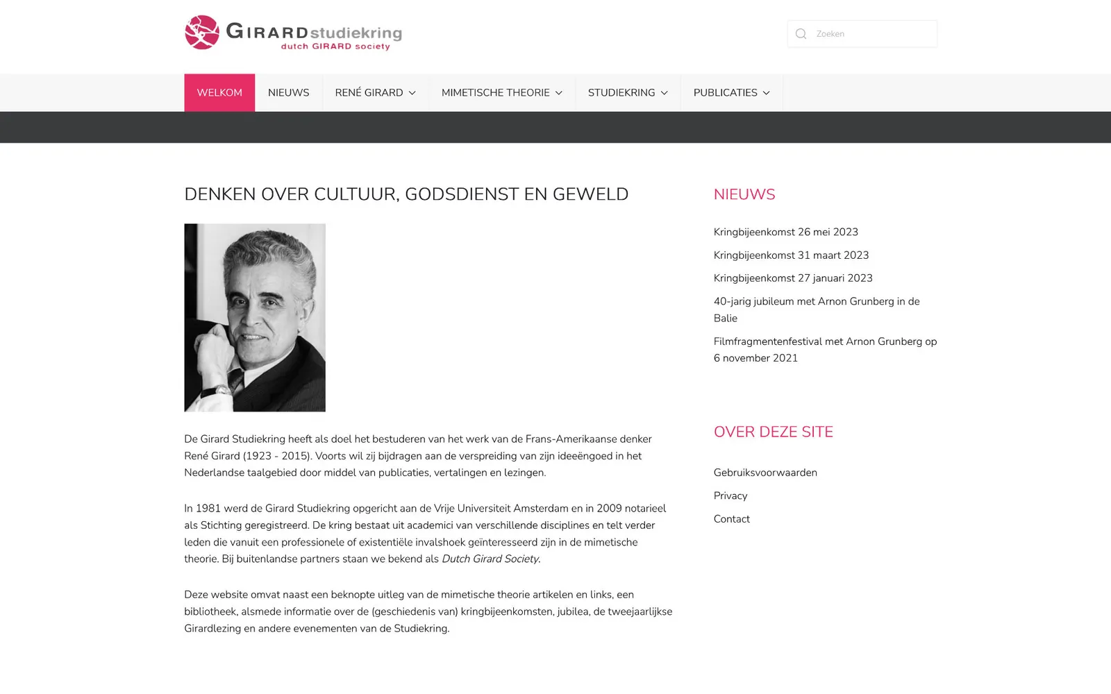 De website girard.nl