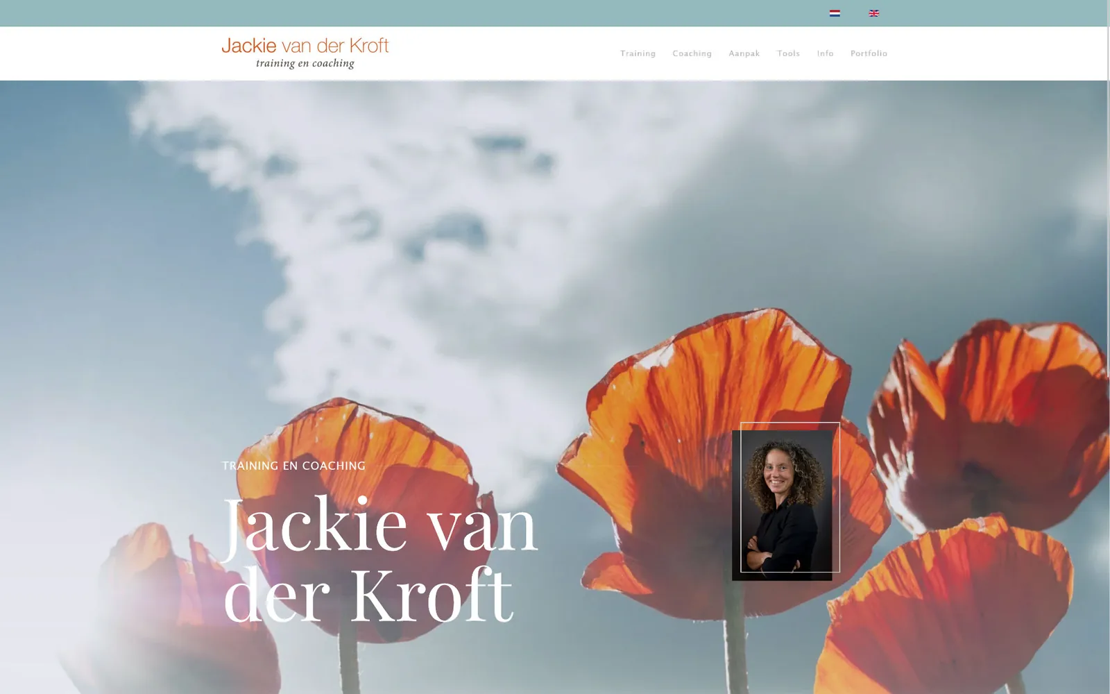 De website jackievanderkroft.nl