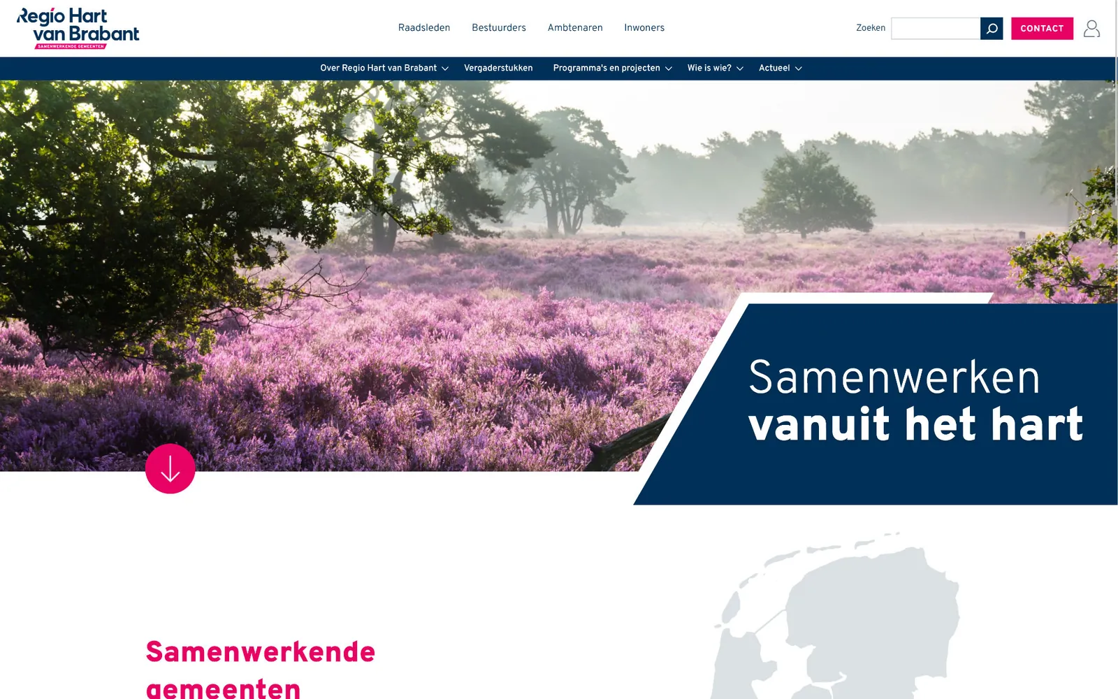 De website regio-hartvanbrabant.nl