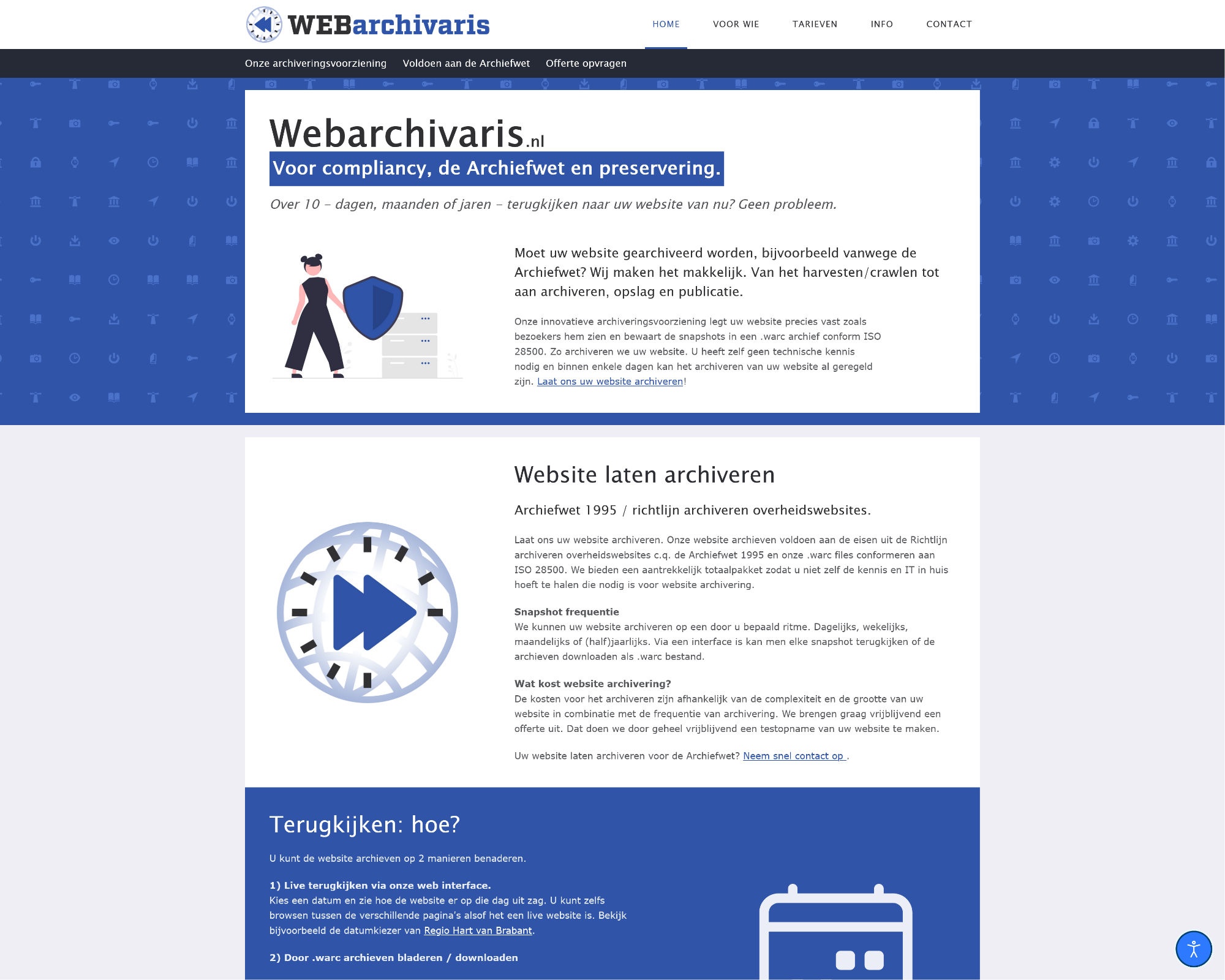 Webarchivaris webdesign