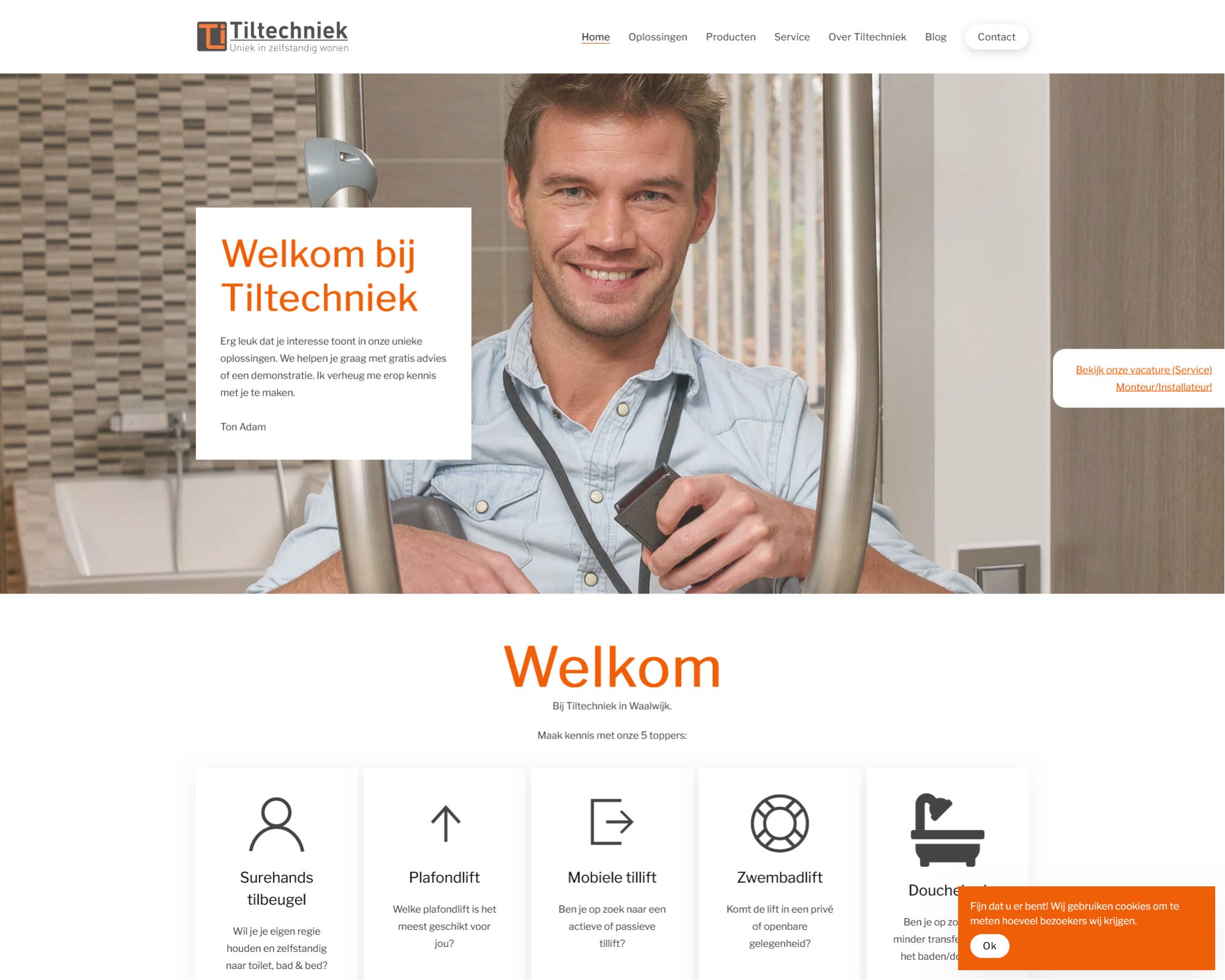 Tiltechniek webdesign