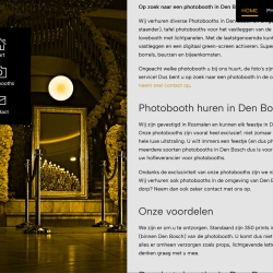 Website opgeleverd: Photobooth Den Bosch