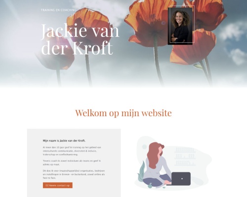 Jackie van der Kroft Joomla webdesign