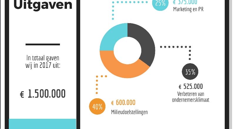 Cijfers en geld infographic